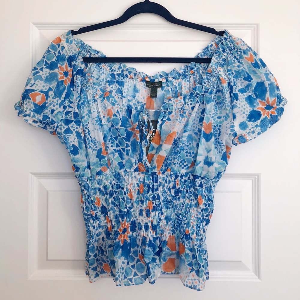 Ralph Lauren Boho Peasant Top